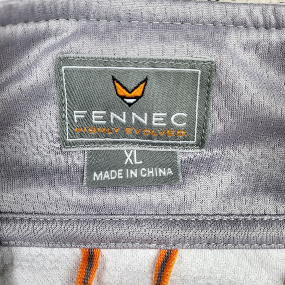 Fennec Pullover Mens XL White Quarter Zip Mock Neck Golf Athletic Layer - Picture 3 of 8